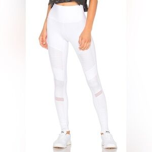 ALO yoga White Crop Moto Legging S